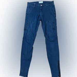 Current/Elliott Flat Pocket Blue Cargo Pantalon Flight Jeans Size 27